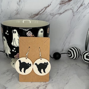 Pillsbury Halloween Sugar Cookie Earrings Cat