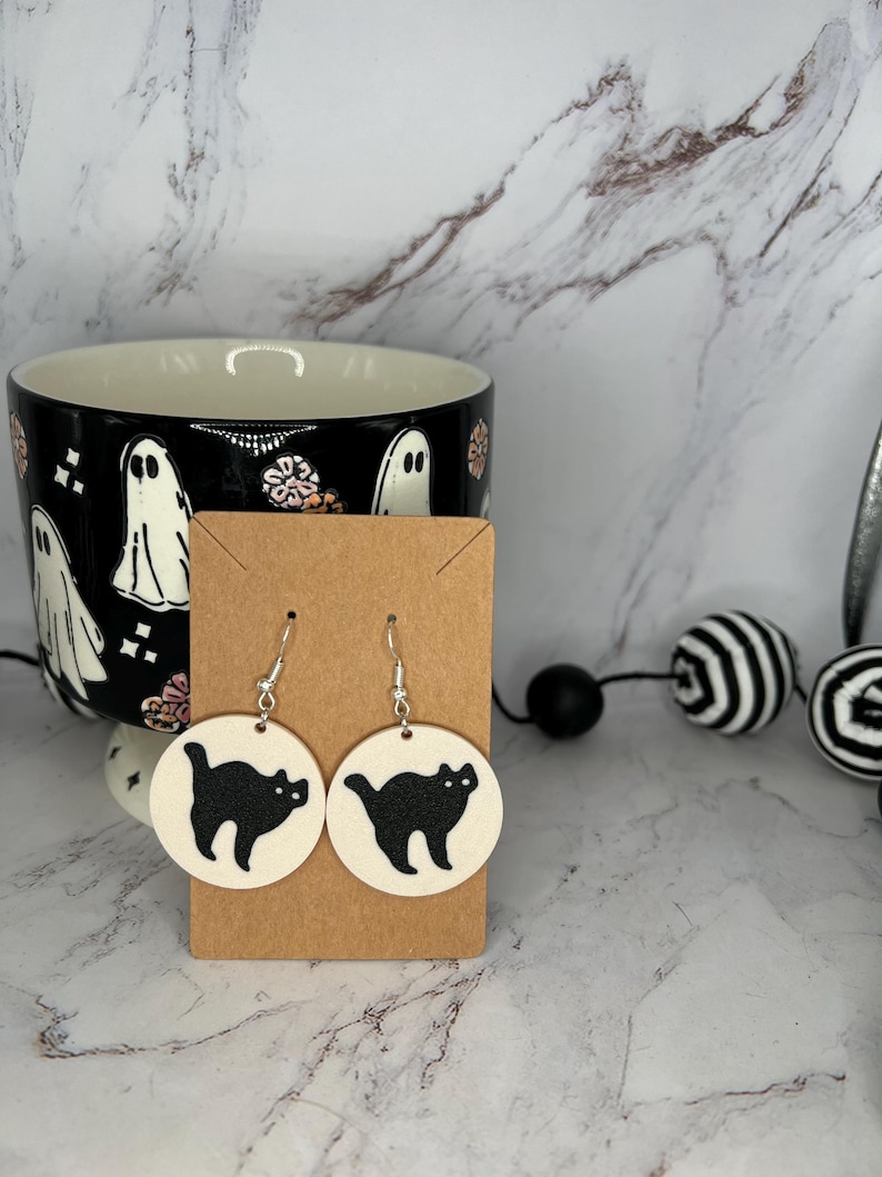 Pillsbury Halloween Sugar Cookie Earrings Cat