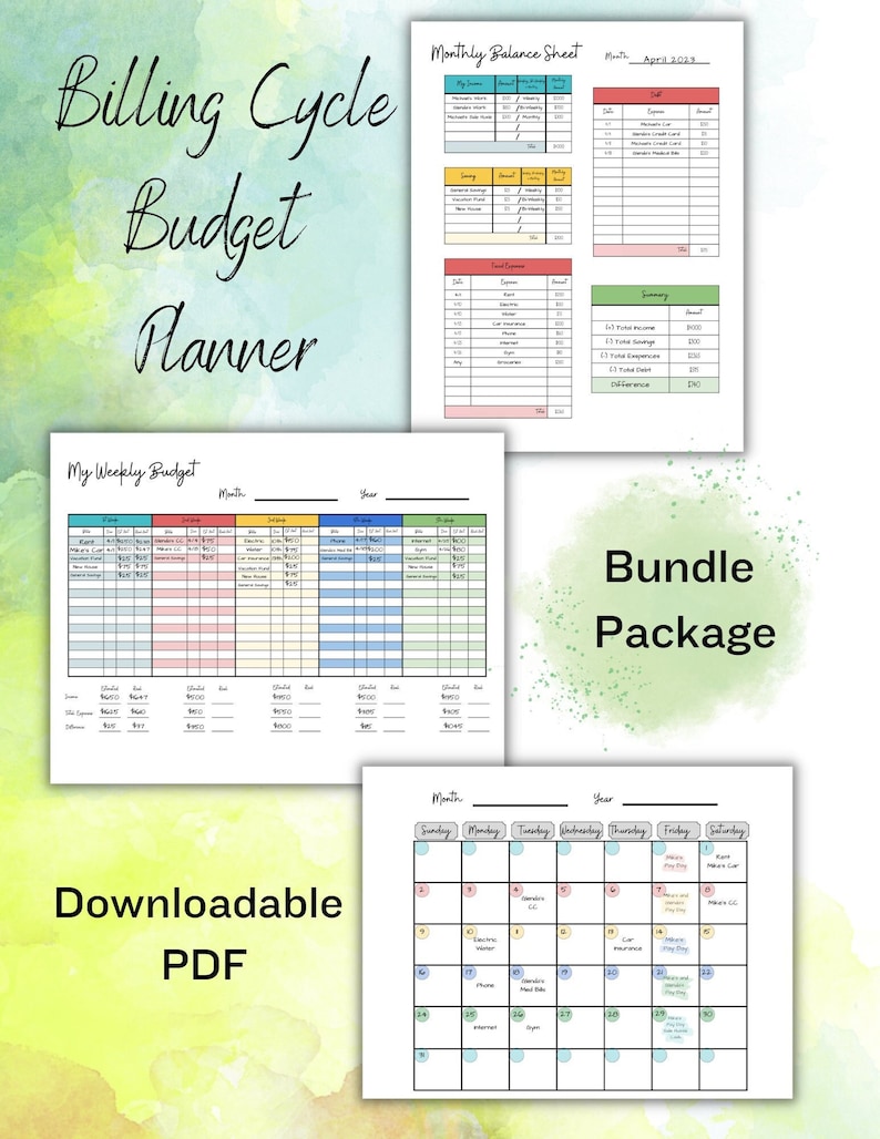 Billing Cycle Budget - Etsy