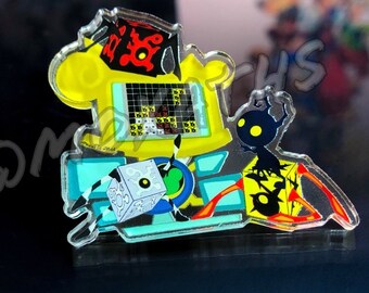 Kingdom Hearts Re:Coded 'Blocks' Pin | Keychain