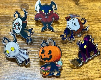Kingdom Hearts Halloween Pins | Keychains