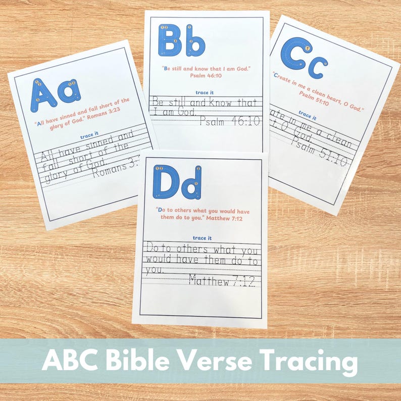 Bible Activity Bundle 45+ Pages, Bible Busy Binder Preschool Kindergarten Elementary, Bible Quiet Book, Bible Verse Tracing, 10 Commandments