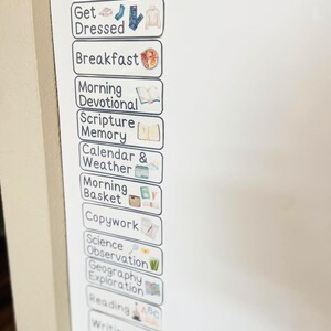 Charlotte Mason Homeschool Schedules Daily Routine Cards, Homeschool Daily Rhythm Cards, Education, Elementary, Preschool, Kindergarten