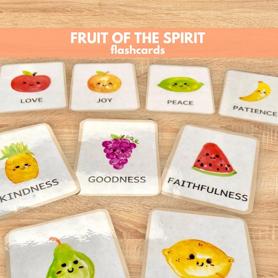 Fruit of the Spirit Printable Cards for Kids | Galatians 5 22 23, Bible Memory Verses, Bible Memorization, Homeschool