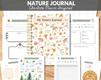 Charlotte Mason Nature Journal : chasse au trésor à l'école à la maison (téléchargement numérique)