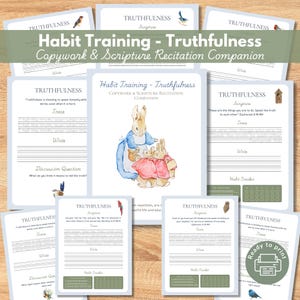 シャーロット・メイソンの誠実さ習慣トレーニングガイド：ホームスクール用印刷物