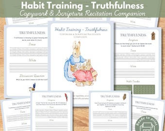 Charlotte Mason Truthfulness Habit Training Companion: Homeschool Printable