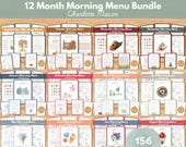 12 Month Charlotte Mason Elementary Morning Menu: Morning Time Homeschool Curriculum (Digital Download)