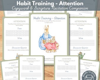 Charlotte Mason Attention Habit Training Companion: Homeschool Printable