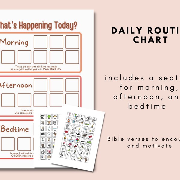 Routine Chart Etsy Routine Chart Etsy