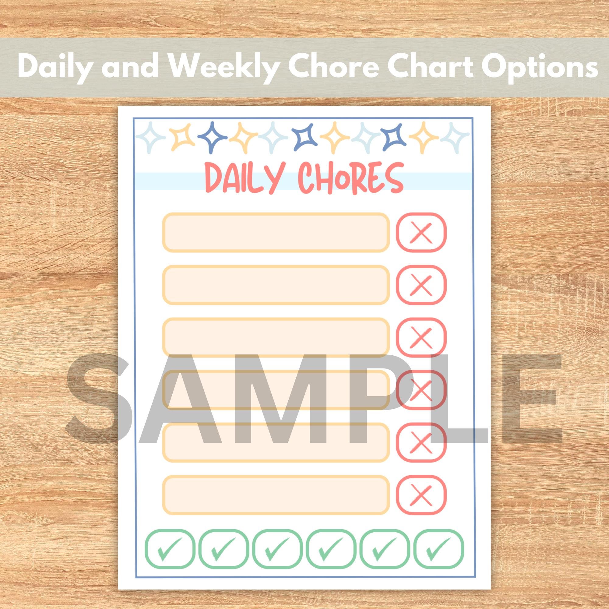 Visual Chore Chart for Kids, 38 Chore Cards With Visual Graphics, Daily ...