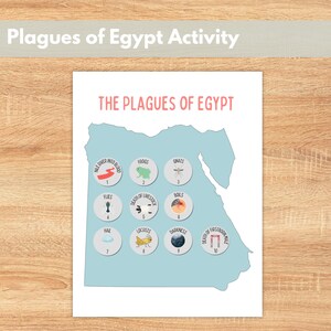 Ten Plagues of Egypt Bible Activity for Kids | Sunday School Crafts ...