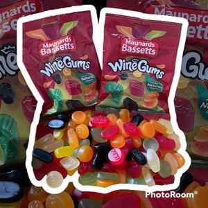 Maynards Wine gums gift box, birthday, favours, wedding, Xmas, winegums