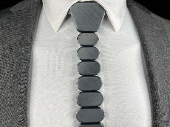 3D Printed Tie | GRAY - Classic Series | Unique Neckties