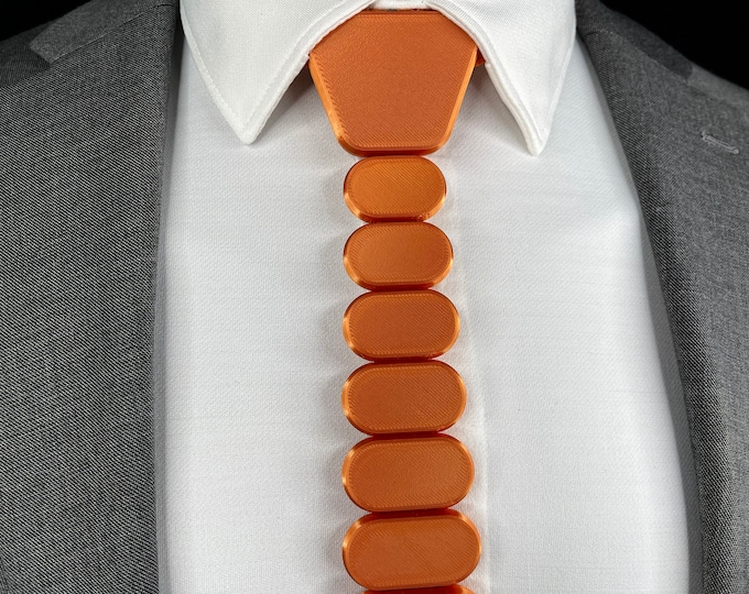 3D Printed Tie | RUST - Modern Series | Unique Neckties