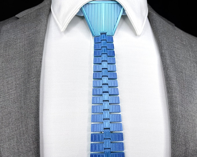 Aqua blue, Reversible - Articulating Series, ties