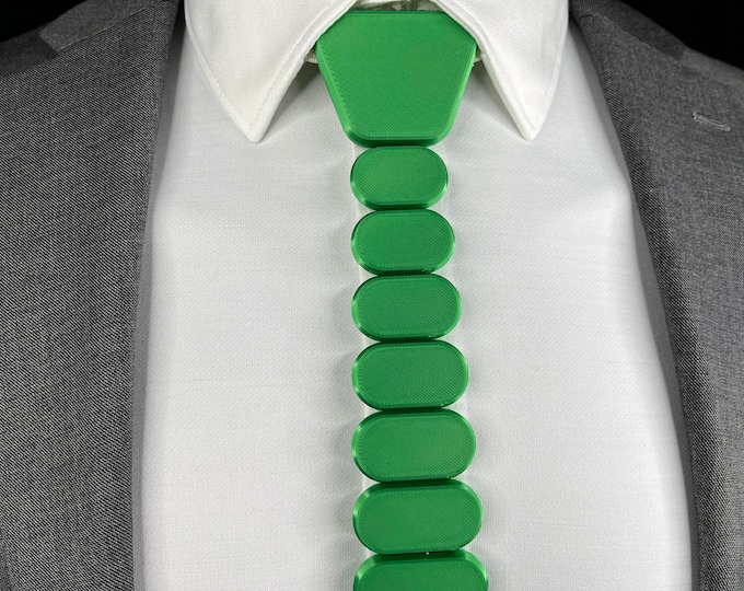3D Printed Tie | GREEN - Modern Series | Unique Neckties