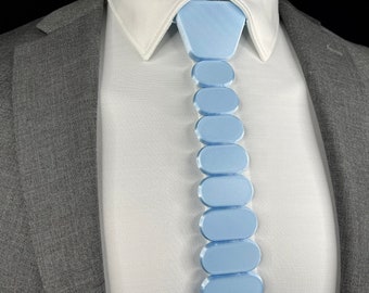 3D Printed Tie | BABY BLUE - Modern Series | Unique Neckties
