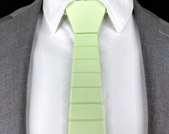 3D Printed Tie | LIGHT GREEN MATTE - Classic Series | Unique Neckties