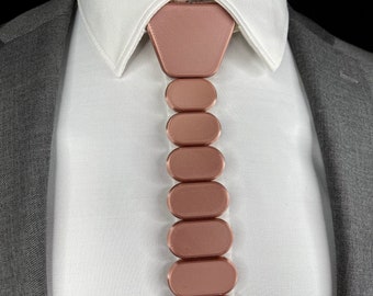 3D Printed Tie | ROSE GOLD - Modern Series | Unique Neckties