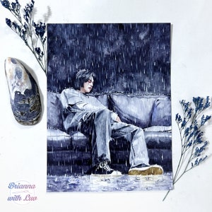 Yoongi Watercolor Art Print | Amygdala