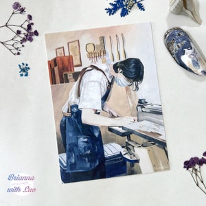 Yoongi Watercolor Art Print