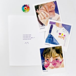 Hobi Watercolor Mini Art Print Set