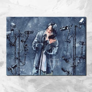 Yoongi Aquarell Kunstdruck | Das Letzte