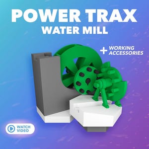 Gravitrax Compatible Water Mill - and Working Accessories