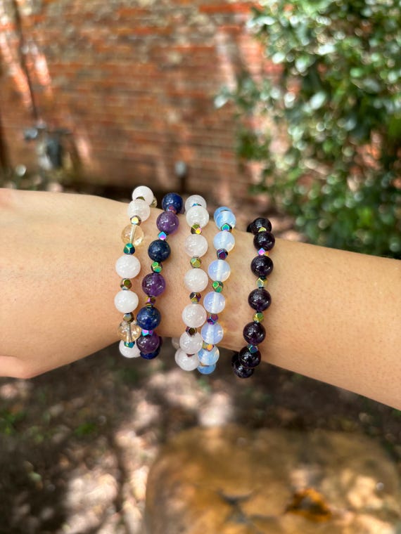 Lapis Lazuli, Black Tourmaline, Selenite, Amethyst, Citrine