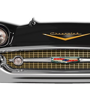 Vintage Style " 1957 Chevrolet Front End " Laser Cut Garage Shop Metal Sign
