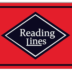 Vintage Style &quot; Reading Lines &quot; Railroad Advertising Metal Sign