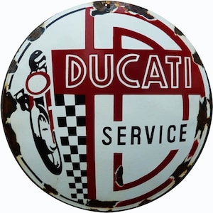 Vintage Style Nostalgic &quot; Ducati Motorcycles &quot; Motorcycle Advertising Metal Sign
