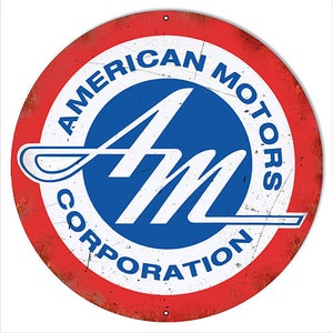 Vintage Style Nostalgic &quot; American Motors Corporation - AMC &quot;  Automobile Advertising Metal Sign