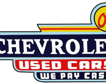 U.S.A OK USED CARSヴィンテージ サインプレート 看板 店舗什器