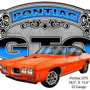 Gto Sign Vintage Style Nostalgic