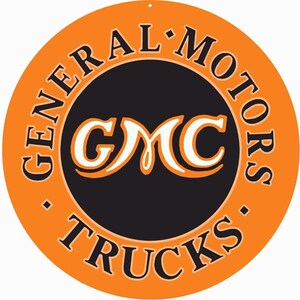 Vintage Style Nostalgic &quot; GMC - General Motors Trucks &quot; Classic Truck Advertising Metal Sign