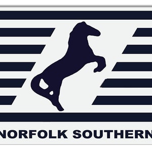 Vintage Style &quot; Norfolk Southern &quot; Railroad Logo Advertising Metal Sign