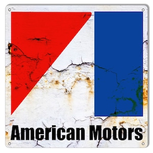 Vintage Style &quot; AMC American Motors Corporation &quot; Garage Advertising Metal Sign
