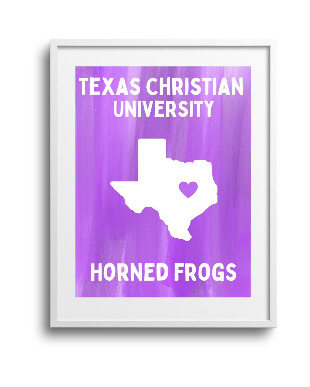 TCU Horned Frogs Digital Print - Etsy