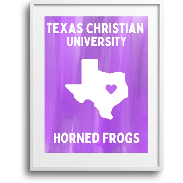TCU Horned Frogs Digital Print