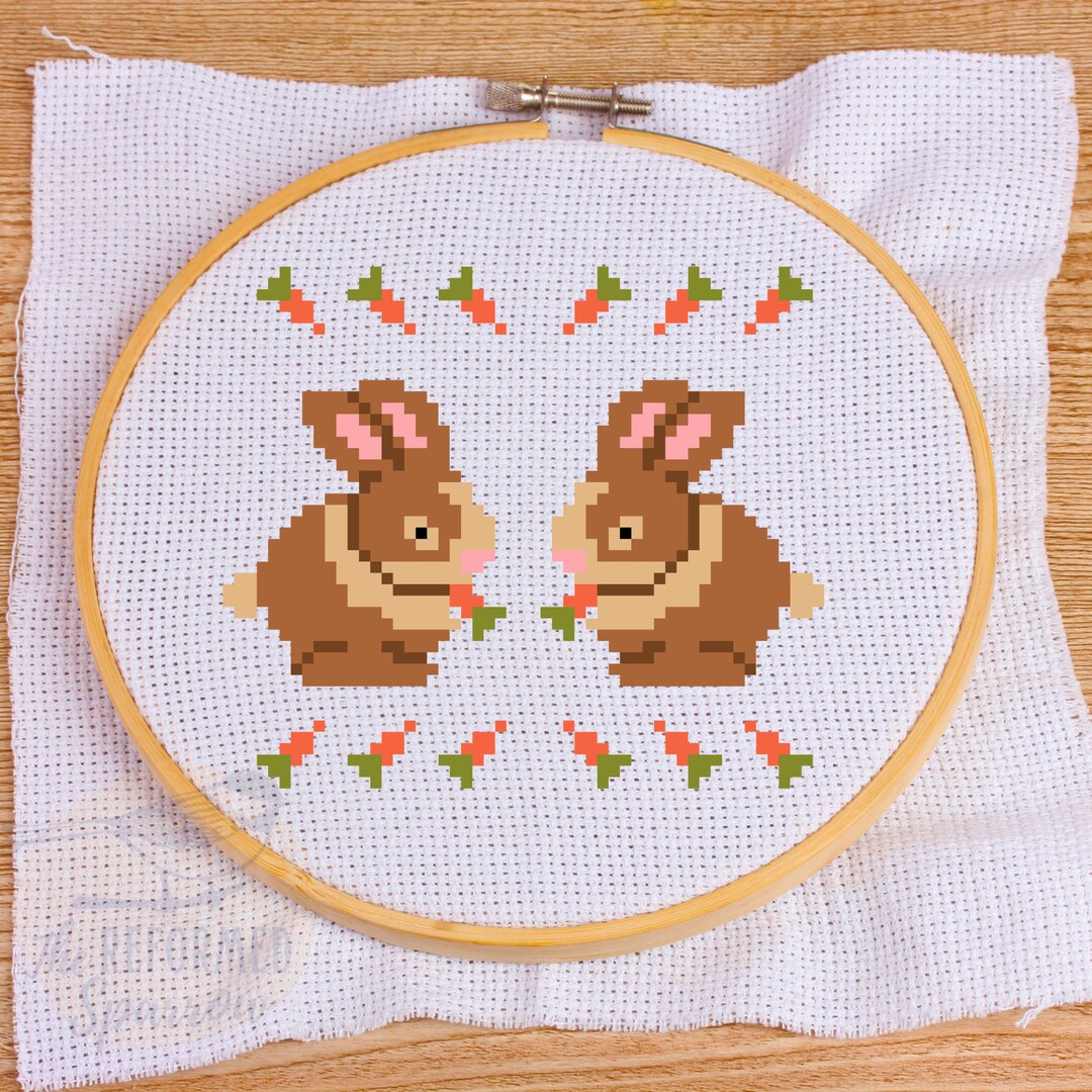 Bunny Cross Stitch Pattern - Etsy