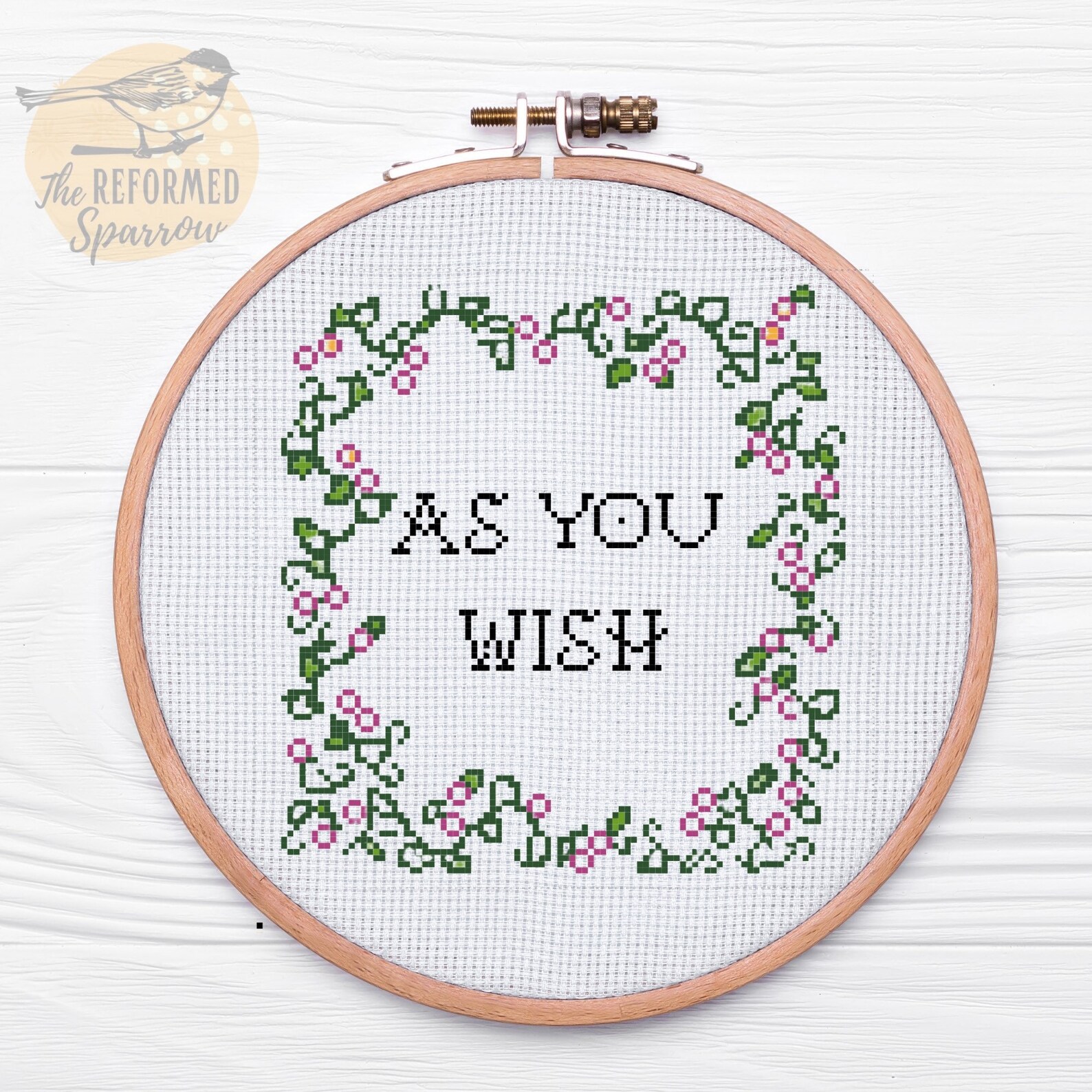 As You Wish Cross Stitch Pattern PDF Princess Bride Inspired Etsy