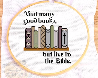 Charles Spurgeon Quote Cross Stitch Pattern: Bible & Book Lover Gift (PDF)