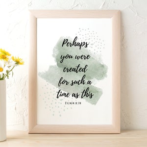 Esther 4:14 Printable Art, Wall Art, Instant Download Printable, Bible Printable, Scripture Printable, Esther Poster, Poster Printable