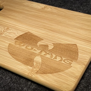WU-TANG Small Engraved Bamboo Cutting Board