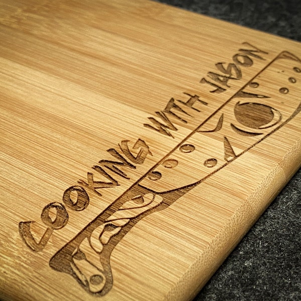 Horror Movie Laser Engraved Bamboo Cutting Board