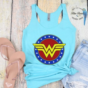 Wonder woman workout tank top deals
