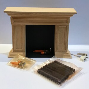 Dollhouse Wooden Fireplace