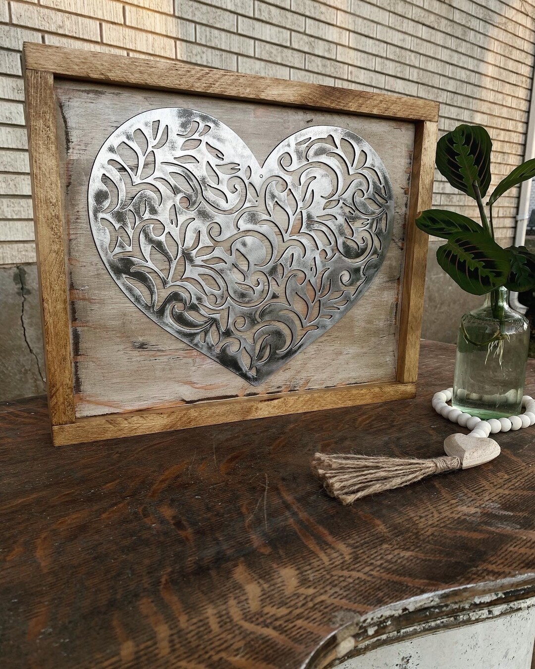 Metal Heart Wall Art - Etsy